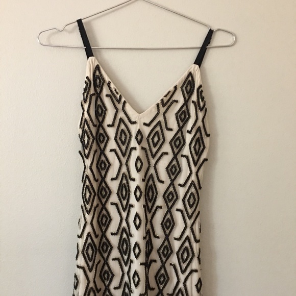ALICE + OLIVIA Arlette Midi Dress Black/Cream Size 2 - Picture 4 of 12